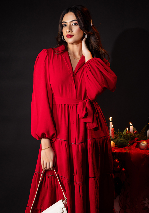 CEFALO CHIC RED DRESS